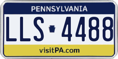 PA license plate LLS4488