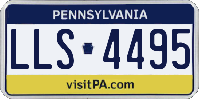 PA license plate LLS4495