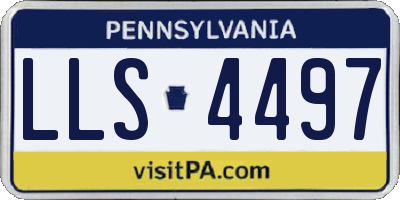 PA license plate LLS4497