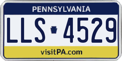 PA license plate LLS4529