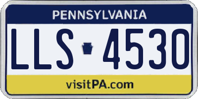 PA license plate LLS4530