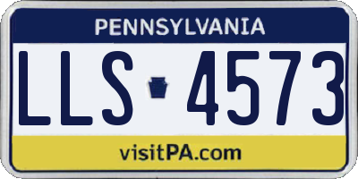 PA license plate LLS4573