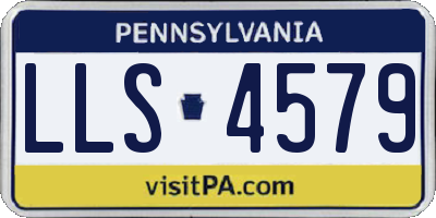 PA license plate LLS4579