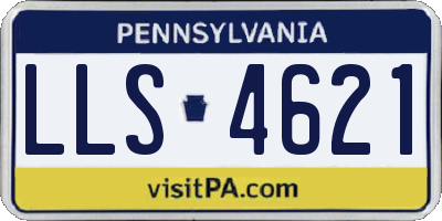 PA license plate LLS4621
