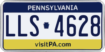PA license plate LLS4628