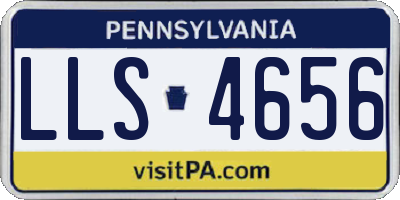 PA license plate LLS4656
