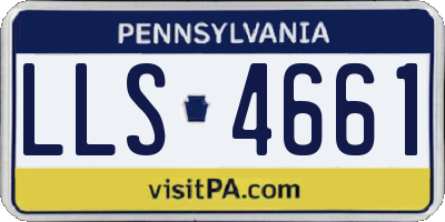 PA license plate LLS4661