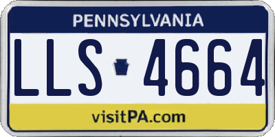 PA license plate LLS4664