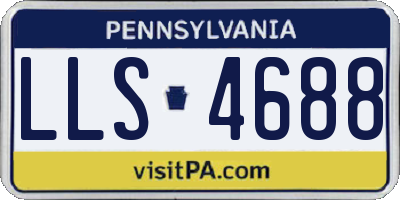 PA license plate LLS4688