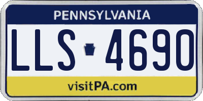 PA license plate LLS4690