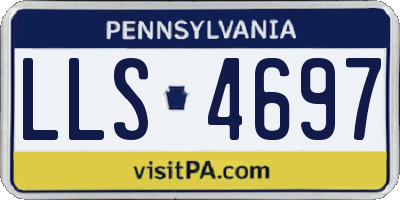 PA license plate LLS4697
