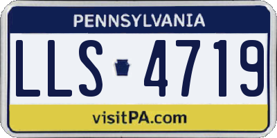 PA license plate LLS4719