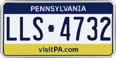 PA license plate LLS4732