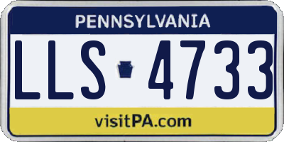 PA license plate LLS4733