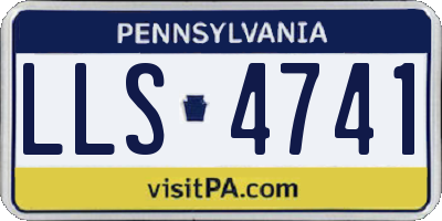 PA license plate LLS4741