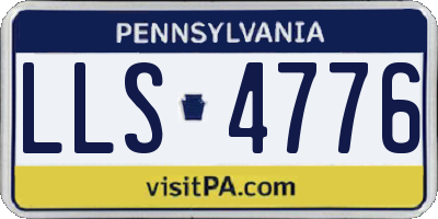 PA license plate LLS4776