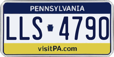 PA license plate LLS4790