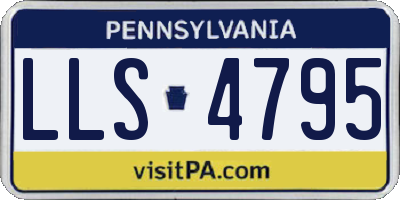 PA license plate LLS4795