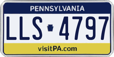 PA license plate LLS4797