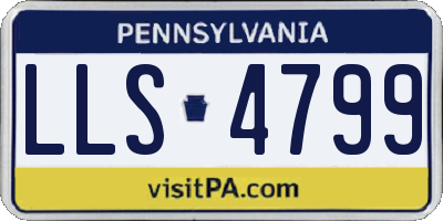PA license plate LLS4799