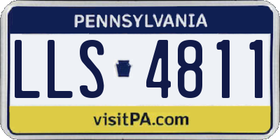 PA license plate LLS4811