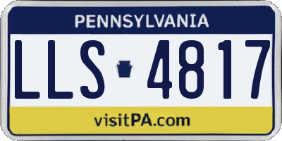 PA license plate LLS4817