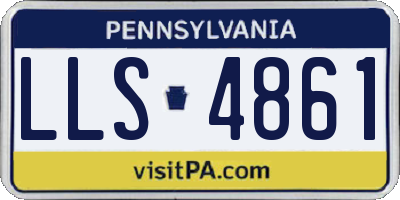 PA license plate LLS4861