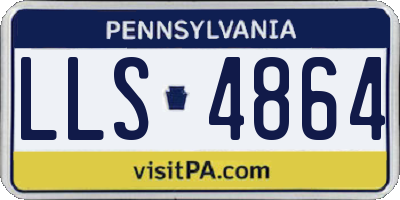 PA license plate LLS4864
