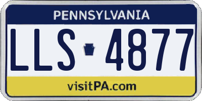 PA license plate LLS4877
