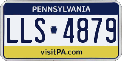 PA license plate LLS4879