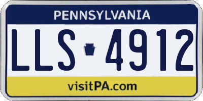 PA license plate LLS4912