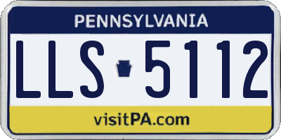 PA license plate LLS5112