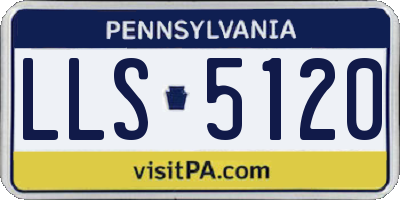 PA license plate LLS5120