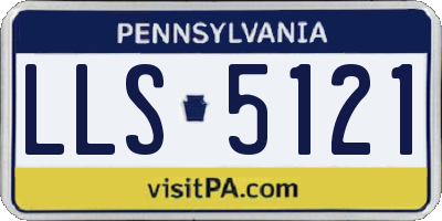 PA license plate LLS5121