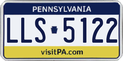 PA license plate LLS5122
