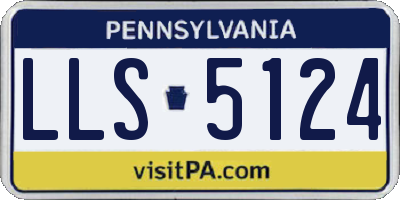 PA license plate LLS5124