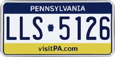 PA license plate LLS5126