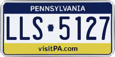 PA license plate LLS5127