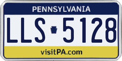 PA license plate LLS5128