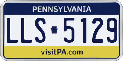 PA license plate LLS5129