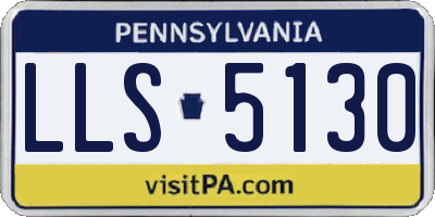 PA license plate LLS5130