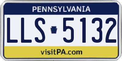 PA license plate LLS5132