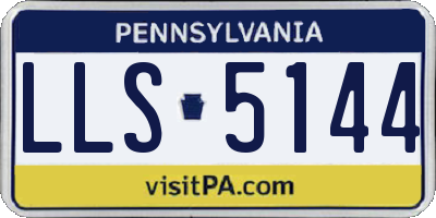 PA license plate LLS5144