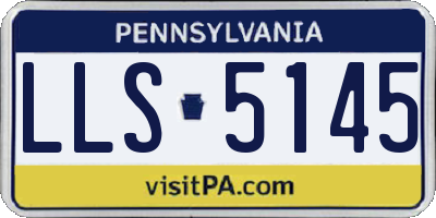 PA license plate LLS5145