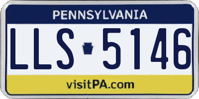 PA license plate LLS5146