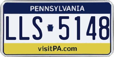PA license plate LLS5148