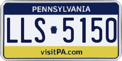 PA license plate LLS5150