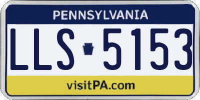 PA license plate LLS5153