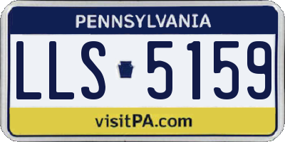 PA license plate LLS5159