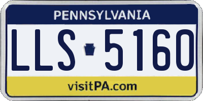 PA license plate LLS5160
